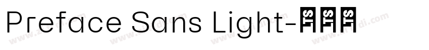 Preface Sans Light字体转换